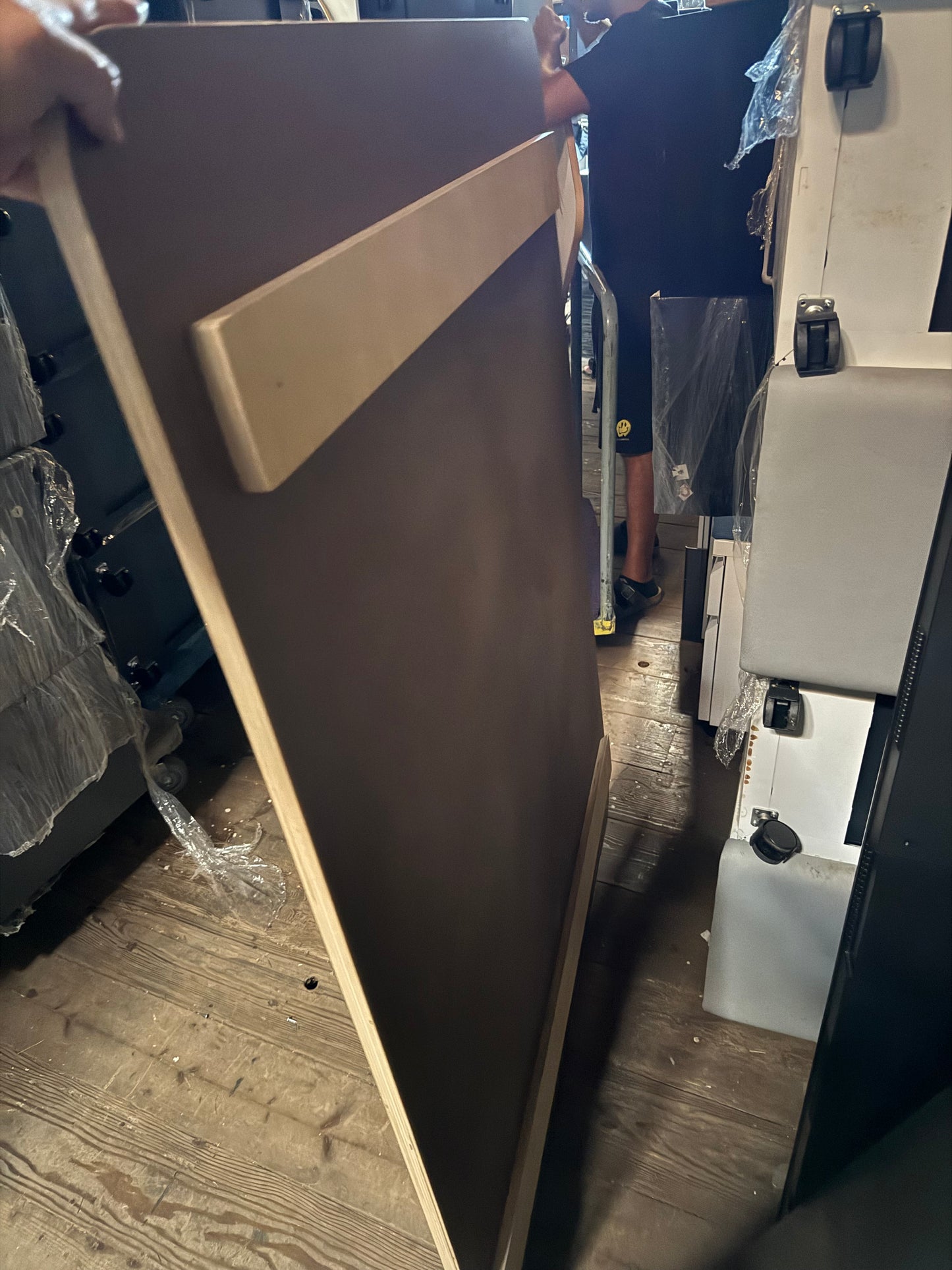 Wall mounted whiteboards with rounded corners glossy finish