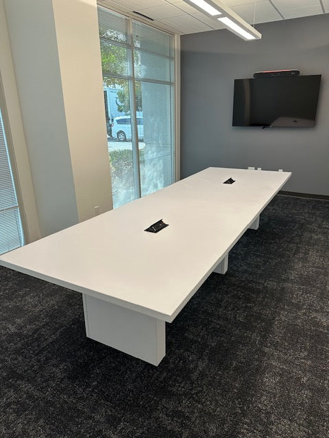 12’x4’ conference table with power