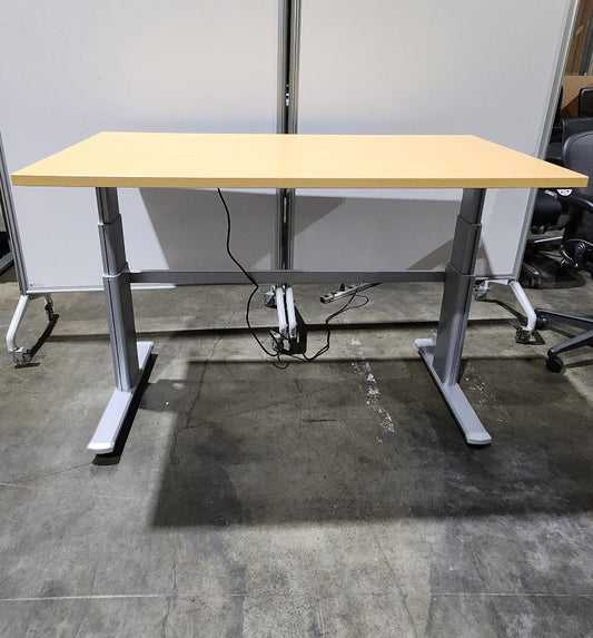 72x30 Electric sit stand desks gray frame