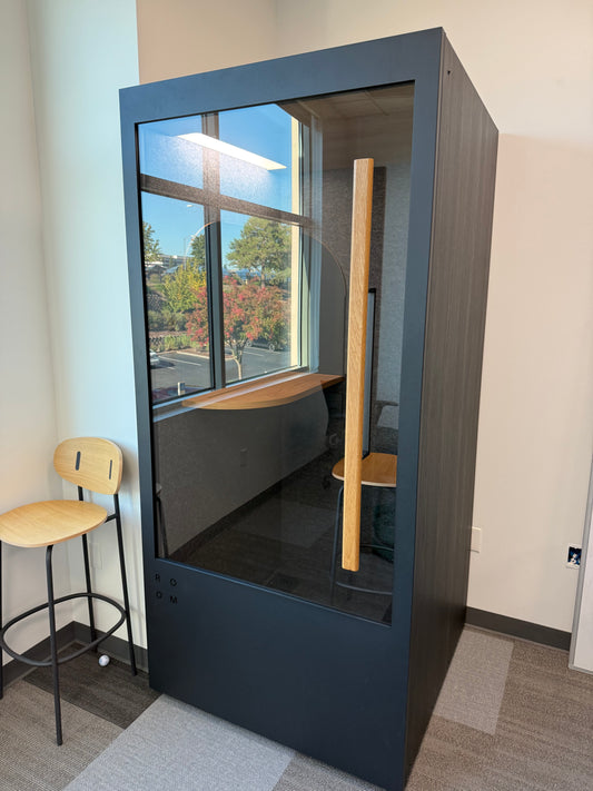 Room phone booth black color