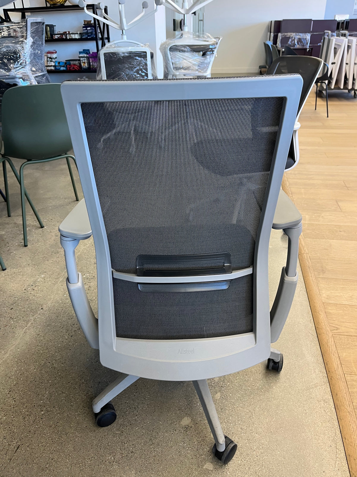 Gray mesh ergonomic office chairs fully adjustable