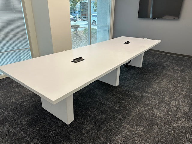 12’x4’ conference table with power