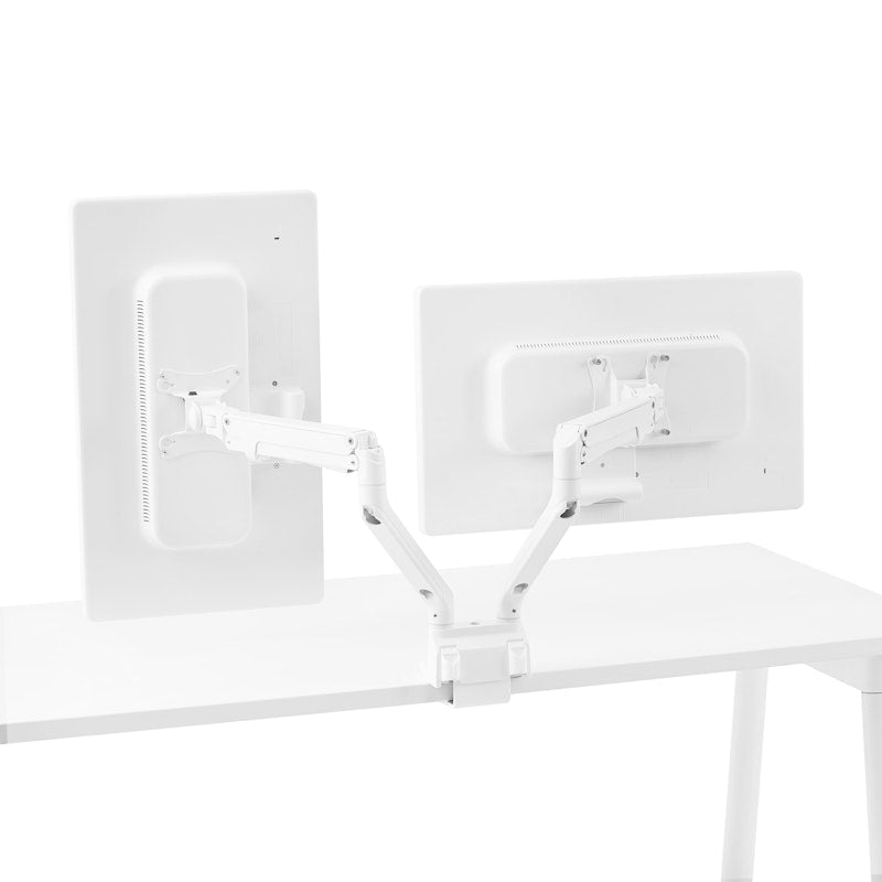 Poppin brand new double swing monitor arms