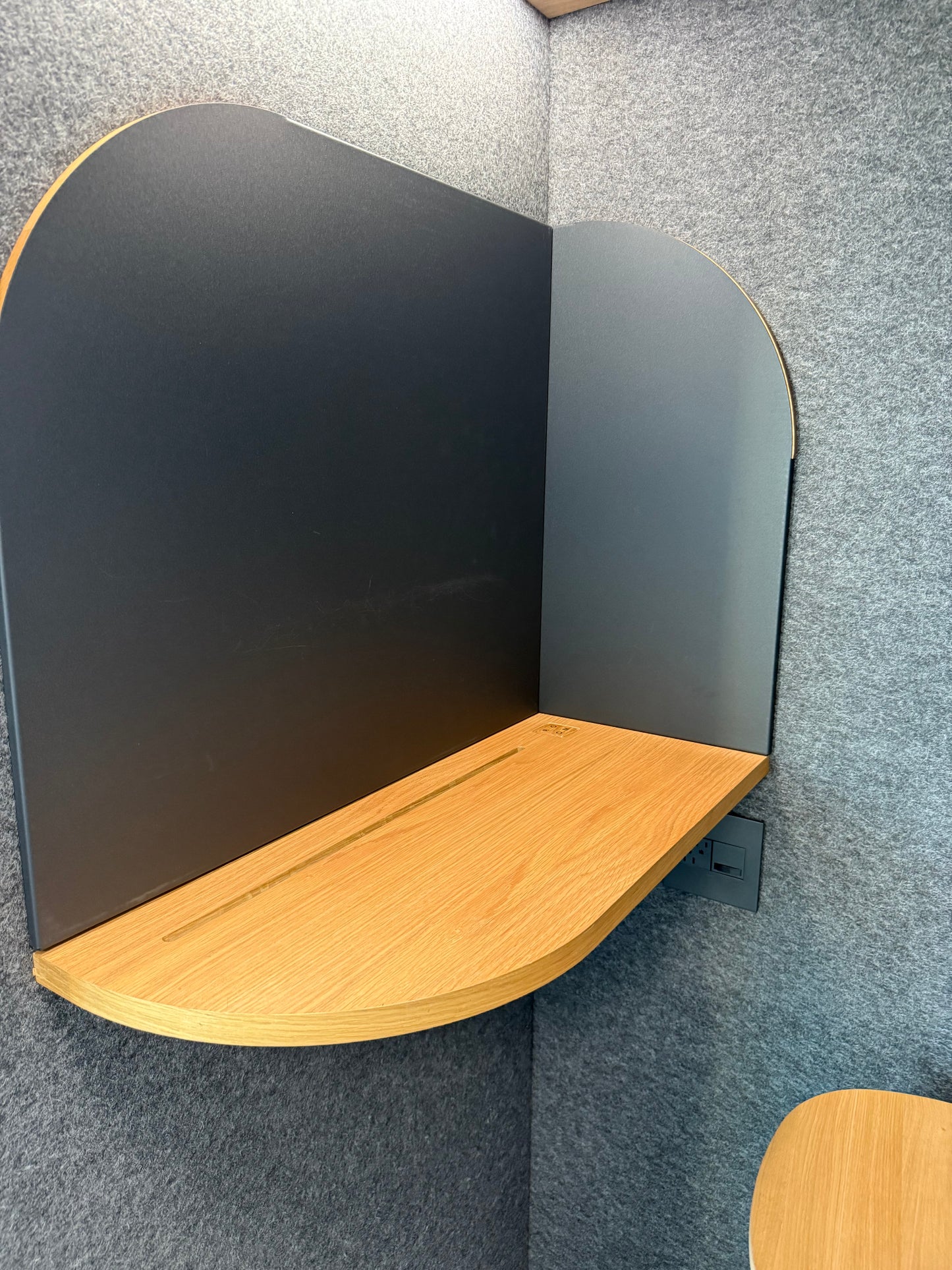 Room phone booth black color