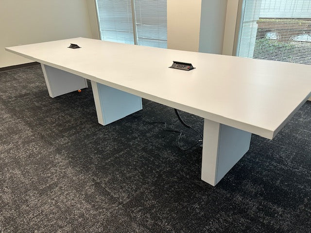 12’x4’ conference table with power