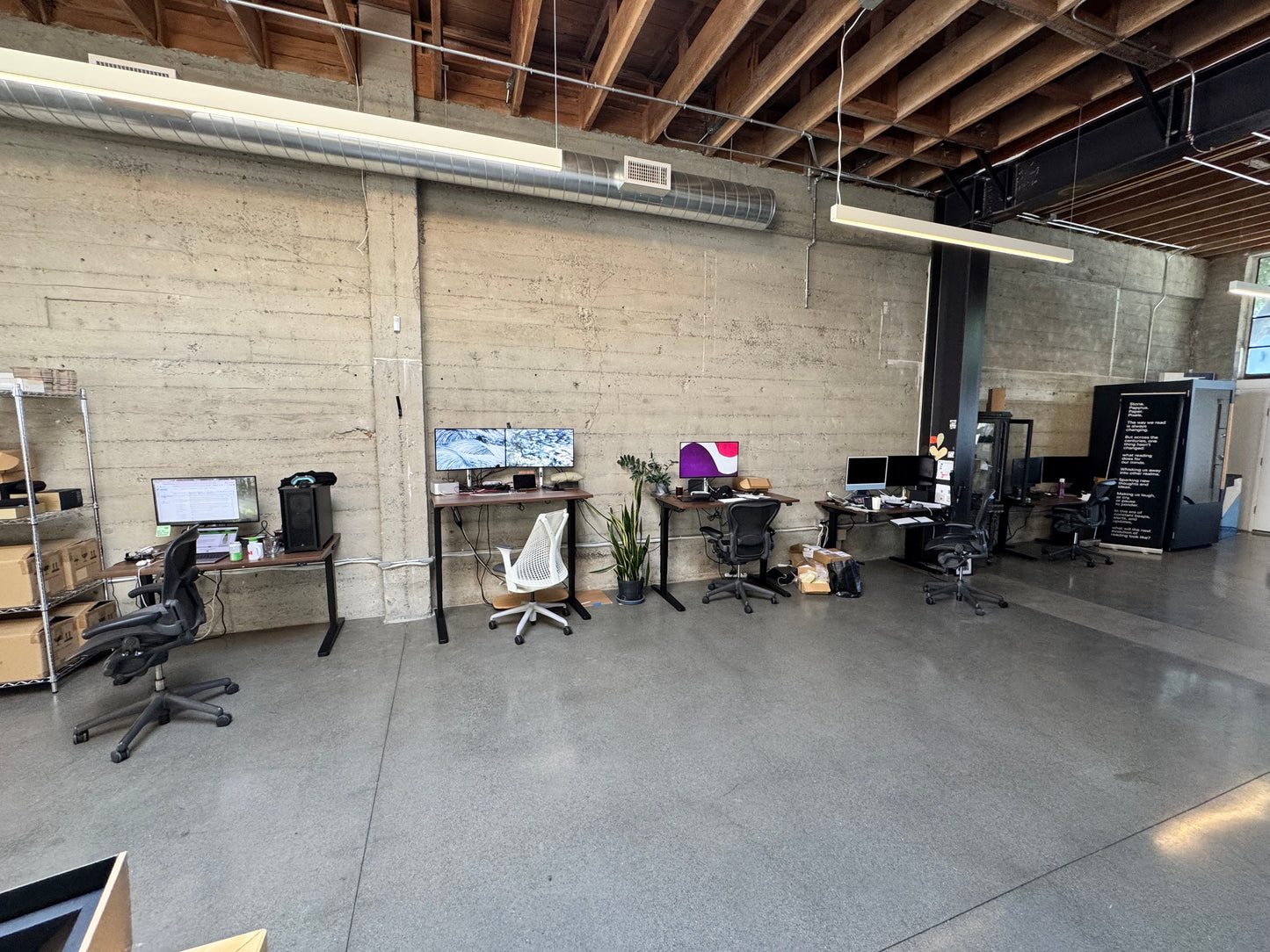 Electric sit stand desks black frame 48x30 top