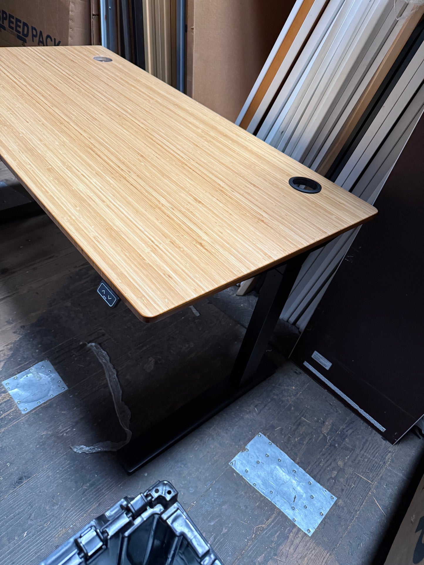 Jarvis electric sit stand desks 60” x 30” bamboo tops