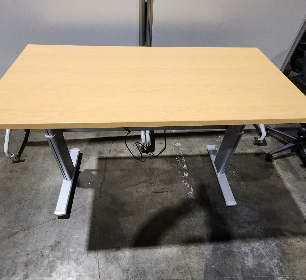 72x30 Electric sit stand desks gray frame