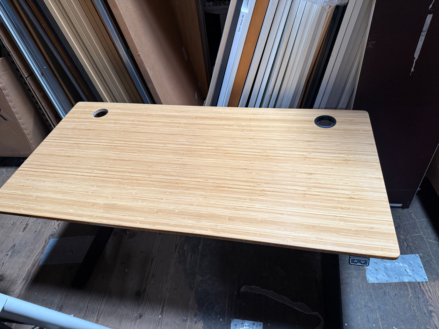 Jarvis electric sit stand desks 60” x 30” bamboo tops