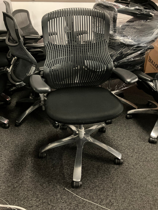 Knoll generation office chairs in black