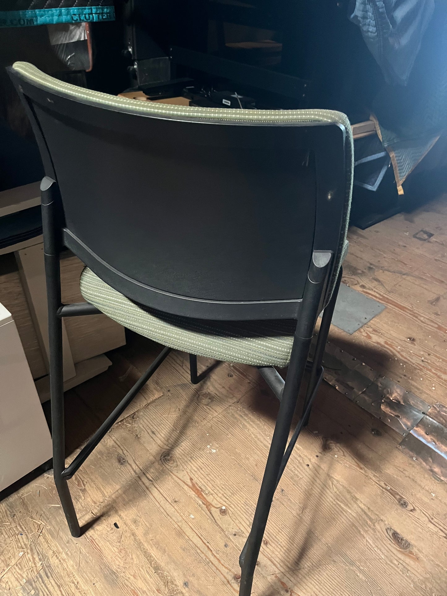 Sit on it green and black stools