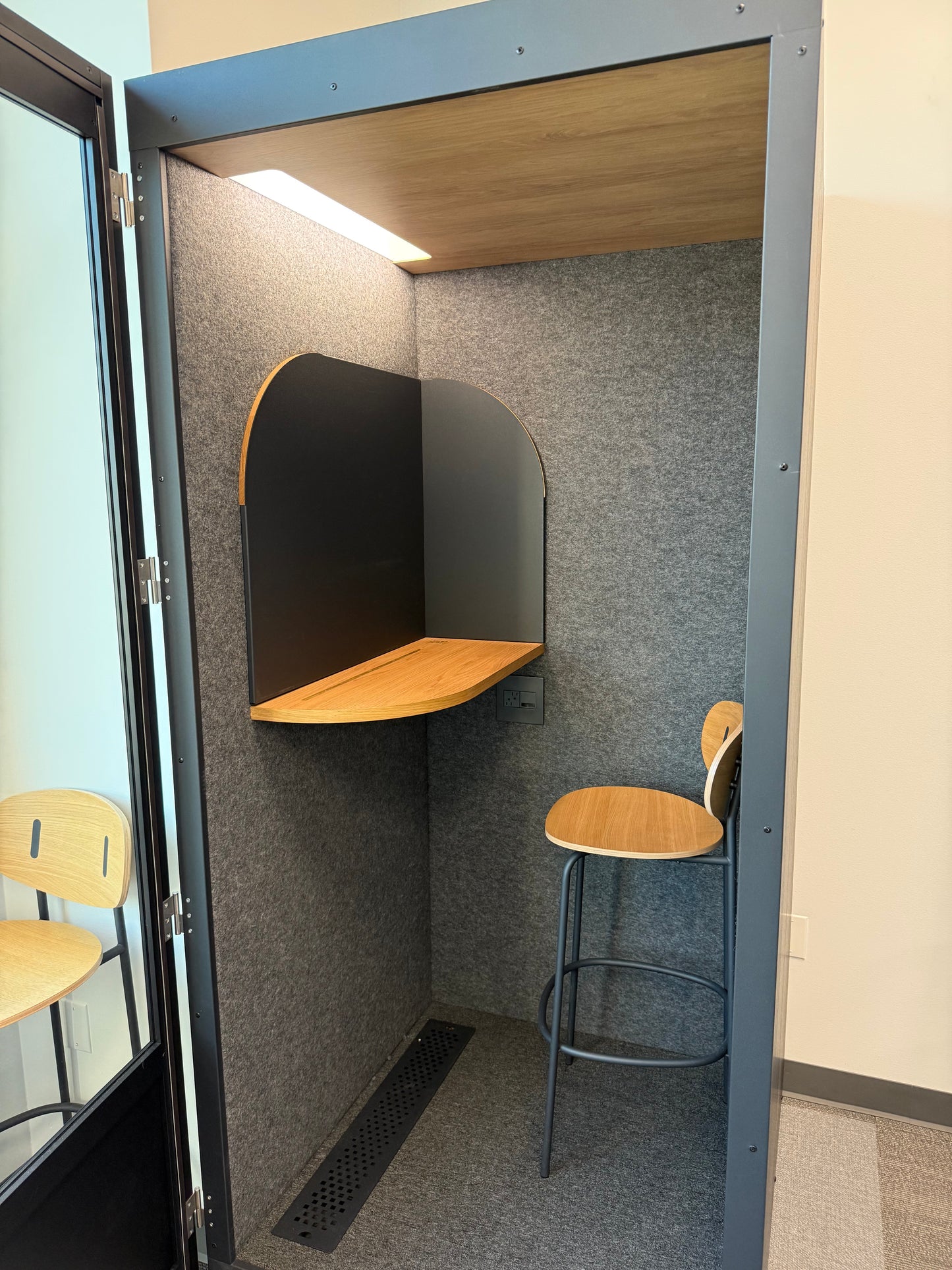 Room phone booth black color