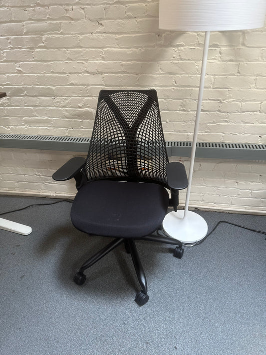 Herman Miller Sayl chairs black on black fully adjustable