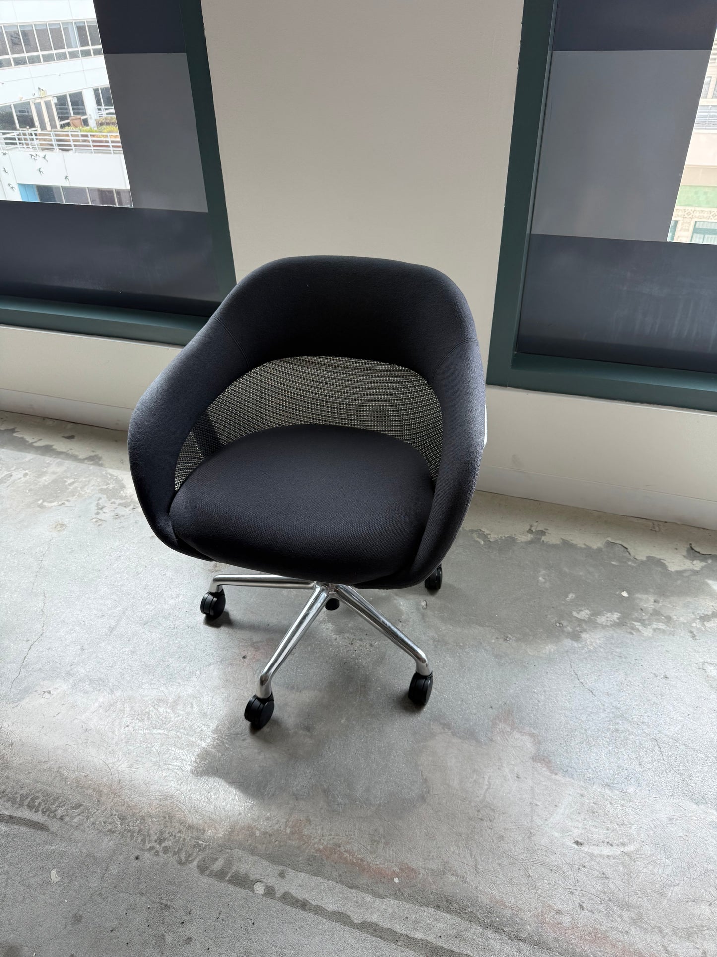 Steelcase coalesse gray conference chairs