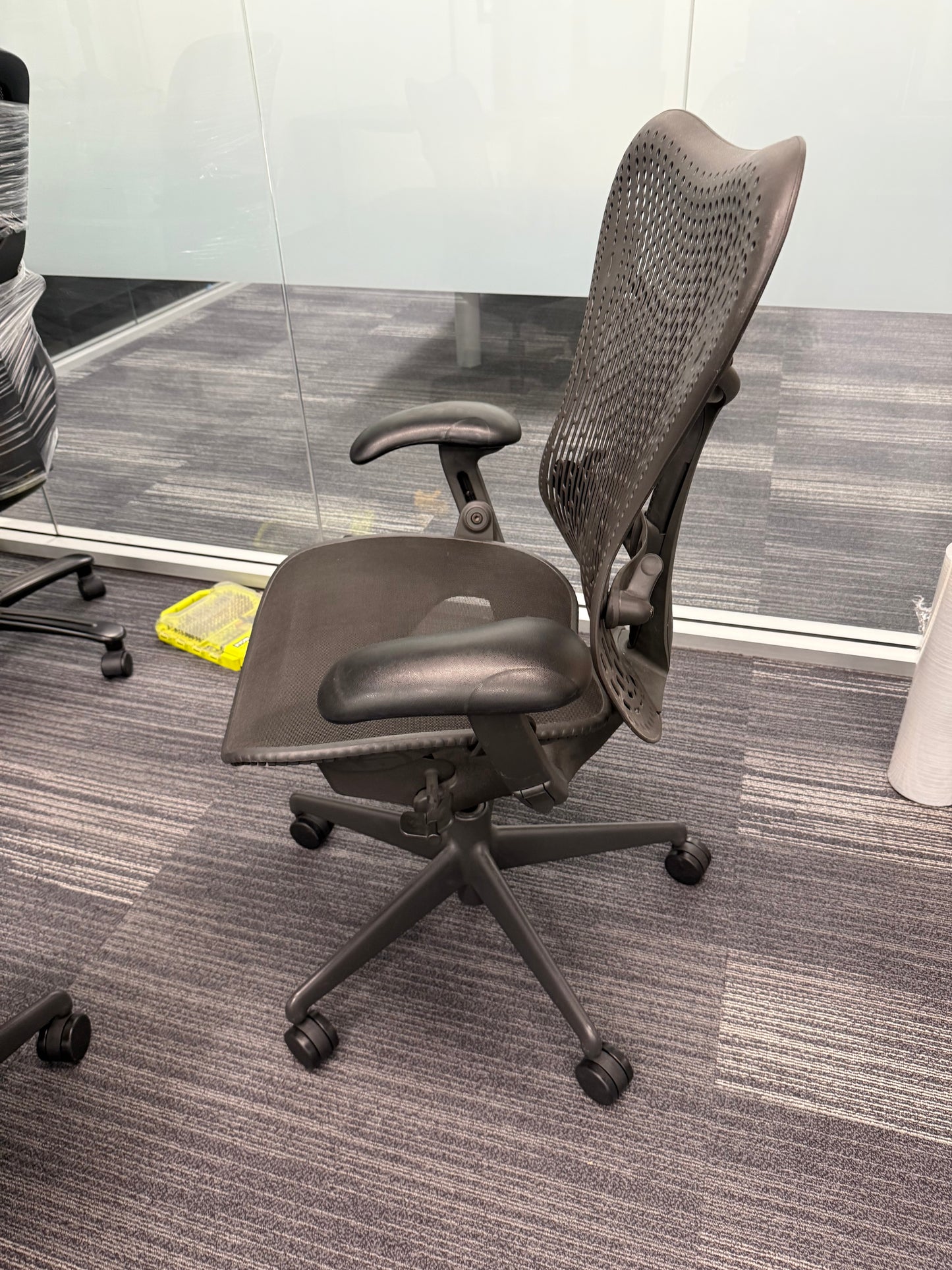Herman Miller Mirra office chairs in black