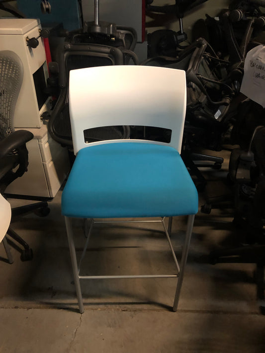 Steelcase counter height stools (Turquoise)