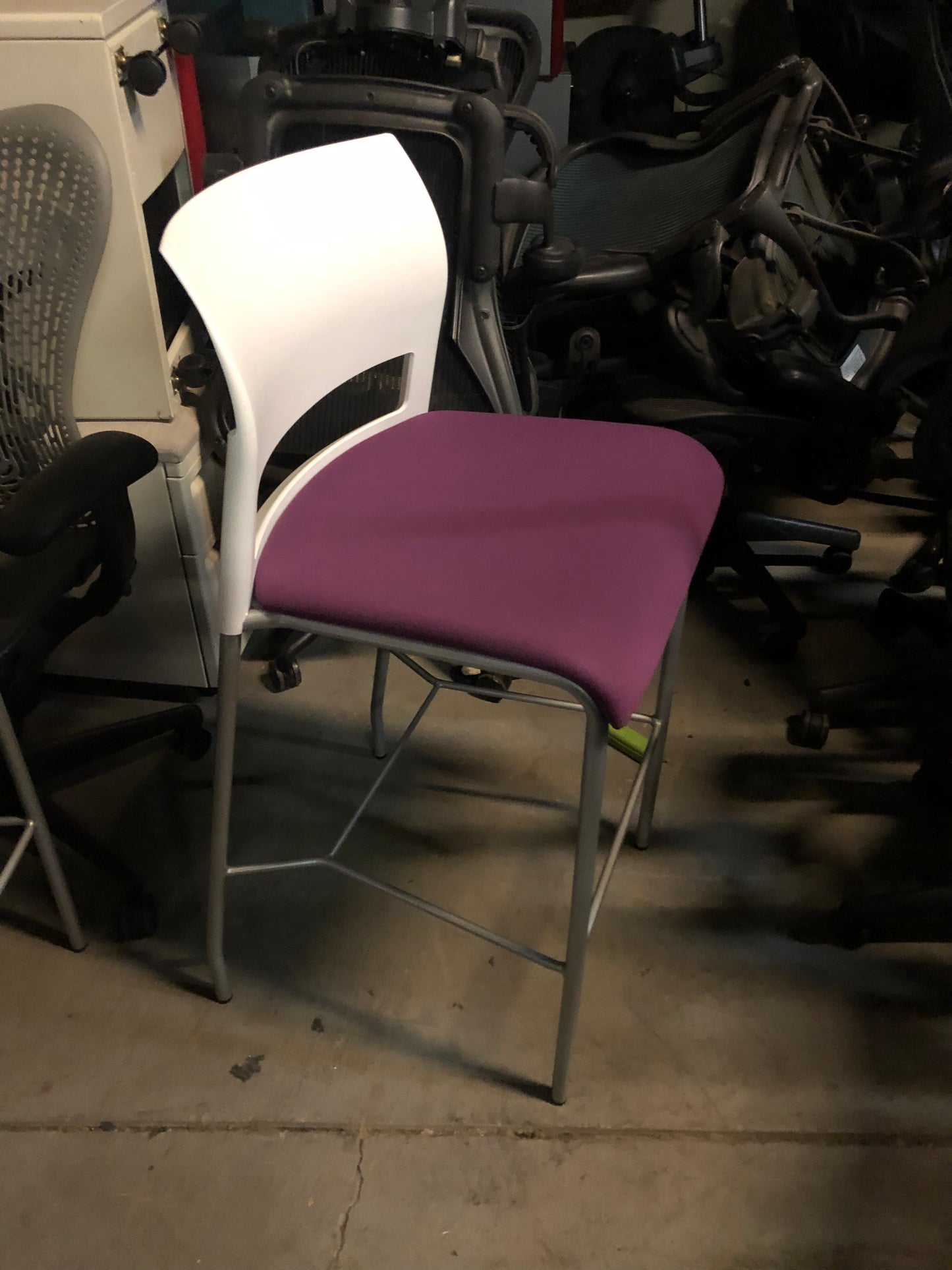 Steelcase counter height stools (Purple)