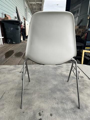 Herman Miller Eames Molded Plastic Side Chair With Stacking Base