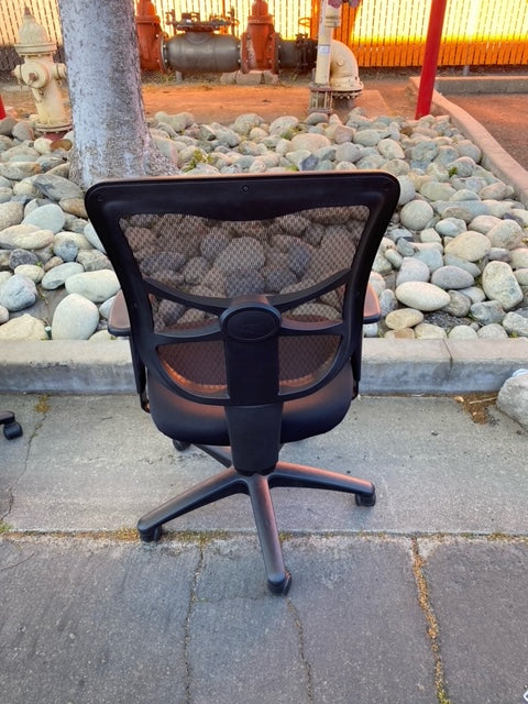 Alera Fully adjustable black mesh office chairs