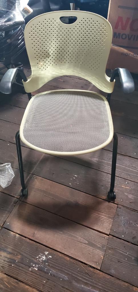 Herman Miller mesh Caper chairs (yellow)