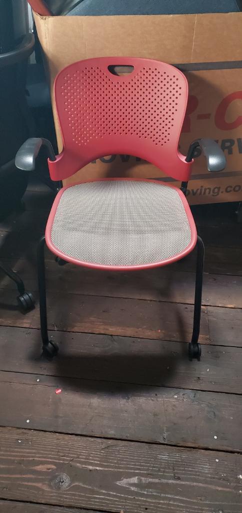 Herman Miller mesh Caper chairs (red)