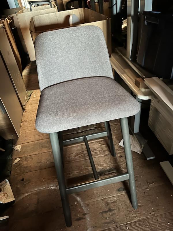 Blue Dot (chip) counter height stools (Gray)