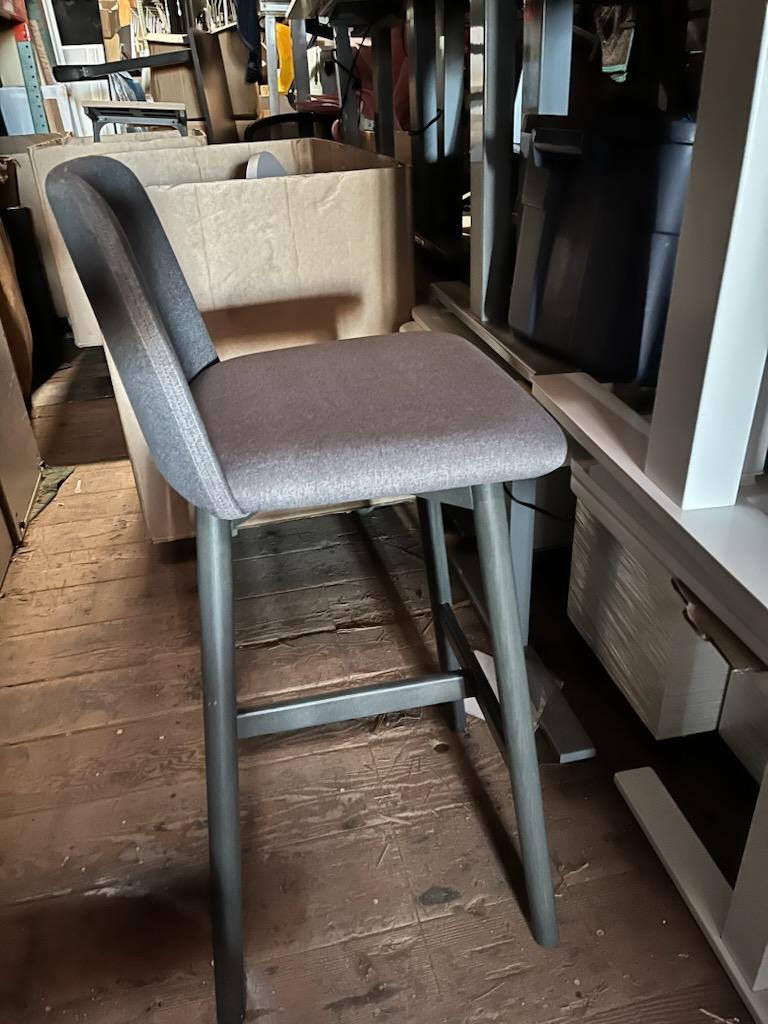 Blue Dot (chip) counter height stools (Gray)